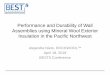 Performance and Durability of Wall Assemblies using ... · 4/18/2018  · Smegal, J. et. al. (2016).“Comparing the Enclosure Wall Performance of Low -Permeance Exterior Insulation