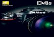 Nikon Digital SLR Camera D4S Specifications · Type of camera Single-lens reflex digital camera Lens mount Nikon F mount (with AF coupling and AF contacts) Effective angle of view