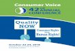Consumer Voice · National Consumer Voice for Quality Long-Term Care 42nd ANNUAL CONFERENCE 3 Consumer Voice Leadership 2017-2018 GOVERNING BOARD The Governing Board is responsible