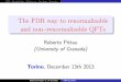 FDR & QFTspittau/talk_torino.pdf · FDR Interpretation Bottom–up Top–down Summary I show that FDR is more convenient than DR because 1 four-dimensional (good for numerical methods