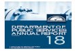 DEPARTMENT OF PUBLIC SERVICES ANNUAL REPORT...Department of Public Services 44405 Six Mile Road Northville, Michigan 48168-9670 Phone: (248) 348-5820 Fax: (248) 348-5823 Board of Trustees