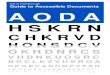 Guide to Accessible Documents A O D A · Use appropriate Text & Image Alignment 7 Use smart Headings, Paragraph and Spacing tools 8 Use High Contrast 9 Use Alt Tags for Graphics 10
