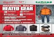 High, Medium, Low HEATED GEAR - Platt Electric Supply 2016... · 2016. 10. 21. · M12 Heated Jacket KIT • M12 Battery Holder w/2.1A USB Charger • M12 RedLithium Compact Battery