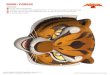 MASK: TIGRESS · Kung Fu Panda ® DreamWorks Animation L.L.C. Cut out mask along solid lines. Carefully cut out eyeholes where designated with an “X.” Cut away more paper to make
