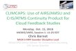 CLIMCAPS: Use of AIRS/AMSU and CrIS/ATMS Continuity ......CrIS/ATMS Continuity Product for Cloud Feedback Studies Monday, Oct. 15, 2018 MODIS/VIIRS, Session 1: 11:25 EDT Chris Barnet
