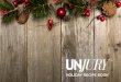 HOLIDAY RECIPE BOOK - Unjury Protein...UNJURY® HOLIDAY RECIPE BOOK DRINKS SNACKS SOUPS ENTREES CONT ENTREES DESSERT Table of Contents UNJURY® VANILLA CHAI TEA page 4 UNJURY® VANILLA