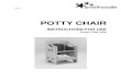 Potty Chair IFU - Medicaleshop Inc. · Potty Chair 6 5.3 DEPTH ∞ The depth of the potty chair can be increased by removing the rear cushion ∞ Simply undo the handwheels (E) on