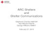 ARC Shelters and Shelter Communications · Red Cross Movement and American Red Cross •Charter and organizational values • Disaster Response Overview •Types of disasters & responses