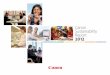 Canon Sustainability Report 2012 · of ISO 26000 Message from Top Management Medium- to Long-Term Management Plan Overview of Content ... for which we have adopted the slogan “Aiming