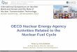OECD Nuclear Energy Agency Activities Related to the Nuclear …€¦ · Trends in the fuel cycle, fuel cycle transition scenarios Economics of the back -end. Outline. 28 November