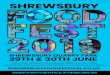 Food Fest Programme 2019€¦ · SHREWSBURY SHREWSBURY QUARRY PARKK 29TH & 30TH JUNE SHREWSBURYFOODFESTIVAL.CO.UK 200+ Food, Drink & Craft Exhibitors, NEW Free From Area, Chef School,