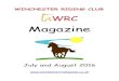WINCHESTER RIDING CLUB€¦ · 2 Winchester Riding Club Magazine SHOW JUMPING TRAINING with DAVID THOMAS on MONDAYS We are continuing show jumping training sessions with David, 10