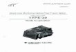 Operation Manual of Sumitomo Type39 Fusion Splicer · 2015. 8. 7. · due to the splicer malfunction or deterioration Always use and store the splicer in the locations defined in