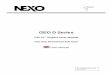GEO D Series - NEXO · 2020. 3. 2. · GEO Technology is equally effective in designing and deploying tangent horizontal arrays or curved ... - Do not install near any heat sources