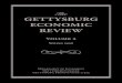 The GettysburG economic review … · Holz, winner of the 2008 Dr. and Mrs. William F. Railing Fund Fellowship for Faculty-Student Research in Economics. The Railing Fellowship helps