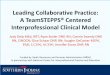 Leading Collaborative Practice: A TeamSTEPPS® Centered ...€¦ · Leading Collaborative Practice: A TeamSTEPPS® Centered Interprofessional Clinical Model Jody Delp MEd, RRT; 