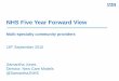 NHS Five Year Forward View - King's Fund Jones... · Harnessing technology 6. Workforce redesign 7. Local leadership and delivery 8. Communication and engagement NATIONAL COHORT LOCAL