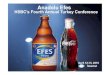 Anadolu Efes HSBC's Fourth Annual Turkey Conference, April ...FOCUS IN TURKEY & CIS 14* breweries in 5* Countries 35 035.0 mhl* Beer Capacityhl* Beer Capacity 5** malteries with 267,000