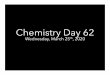 Chemistry Day 62 · Do-Now: “Solutions CN B” 1. Write down today’s FLT: I will be able to identify the factors that determine the rate at which a solute dissolves by completing