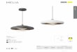 MELIA - Steon Lighting · MELIA Ø400 Ø155 50 max 1500 Material: • Body: aluminium • Lens: acrylic Colours: 34 White and Gold 41 Grey and Gold 01 White (on special request) 02