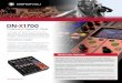 20090507 dnx1700 lit… · DN-X1700 Unique Design Features, Oriented Towards Achieving Professional Digital DJ Mixer the Ultimate in Sound Quality At the core of the new Denon DJ
