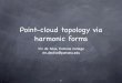Point-cloud topology via harmonic formsmmds-data.org/presentations/2006/desilva-mmds.pdf · POINT-CLOUD TOPOLOGY VIA HARMONIC FORMS Vin de Silva 2006–june–23 WORKSHOP ON MODERN