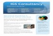 IGS Consultancy Brochure Consultancy Brochure -1[784].pdf · rebranding and restructuring exercise. Our Approach to security visits various paradigms that influence the outcomes of