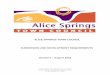 ALICE SPRINGS TOWN COUNCIL SUBDIVISION AND …... · document for planning and development in Alice Springs. Where the DCA has considered an ordinary application for development consent,
