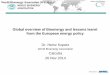 Global overview of Bioenergy and lessons learnt from the ... · Bioenergy as primary energy source (EJ) (source: IEA, world energy outlook) In 11 years from 43 to 55 EJ, an increase
