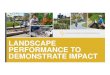 LANDSCAPE PERFORMANCE TO DEMONSTRATE IMPACT · 9/9/2017  · ATLANTA BELTLINE EASTSIDE TRAIL ATLANTA, GA | PERKINS + WILL Attracts 3,000trail users each weekday and over 10,000users
