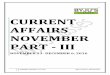 CURRENT AFFAIRS NOVEMBER PART - III · 2017. 2. 8. · 1 current affairs 1116_003 byju‟s classes: 9873643487 current affairs november part - iii november 23- december 6, 2016