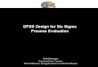 DFSS Design for Six Sigma Process EvaluationSmm/Kei Manufactringweek 2005 1.0 Seite 1, © IWC 2005 DFSS Design for Six Sigma Process Evaluation Kilian Eisenegger Executive Director