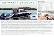 Specifications CUTWATER 24 COUPE · 2020. 9. 22. · Underwater lights $400 Safety kit - fenders, lines, coast guard kit, boat hook $740 Windlass with bow and helm controls $1,200
