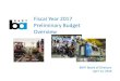 Fiscal Year 2017 Preliminary Budget Overview · 2016. 4. 15. · •Operating Sources up $39M (+5%) from FY16 Budget . FY17 Budget . Operating Sources . 2 •Rail passenger revenue