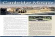 CCM- newsletter ISSUE 1 - 2012 R-1 · 28 August 2012 CAMBRIDGE MOSQUE NEWSLETTER . VOX POPS FROM OUR BUSY JUSTGIVING WEB PAGES SELECTED COMMENTS FROM MUSLIM DONORS Salaam. May Allah