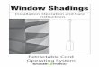Retractable Cord Operating System · Retractable Cord Back/Dust Cover (Optional) Magnetic Hold-Down Bracket (Optional) 2 GETTING STARTED Thank you for purchasing Window Shadings