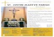 Tel Bulletins...3898 Highway #7 East, Unionville, ON L3R 1L3 Tel: 905.479.2463 •  WItH US! St.JustinMartyr SJMyouthmin SJustinMartyr SUnDAY MASS …