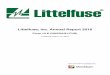 Littelfuse, Inc. Annual Report 2016annualreport.stocklight.com/NASDAQ/LFUS/161471640.pdf · UNITED STATES SECURITIES AND EXCHANGE COMMISSION Washington, D.C. 20549 FORM 10-K [X] Annual