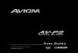 AV-P2 User Guide - Aviom · The AV‑P2 Output Module is designed to output a 2‑channel mono or stereo signal from a Pro16 system. AV‑P2 Output Module Features: • Two balanced