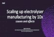 Scaling up electrolyser manufacturing by 10x · Scaling up electrolyser manufacturing by 10x causes and effects Bjørn Simonsen VICE PRESIDENT INVESTOR RELATIONS AND CORPORATE COMMUNICATION