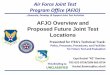AFJO Overview and Proposed Future Joint Test Locations · 2012. 9. 21. · jbc2 j-badl jadsa jtaniics ammti j-perfect ii jems jrap jperfect jufic eor jindi jeep cifc uas-ai cndsp