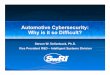 Automotive Cybersecurity: Why is it so Difficult? ... Types of Challenges Experimental -Just trying