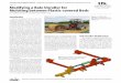 AEN-117: Modifying a Bale Unroller for Mulching between Plastic … · or the plastic covering the bed (Figure 6). With the addition of the hydraulic top link, the offset bale unroller