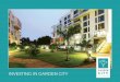 INVESTING IN GARDEN CITY...1 Just 15 minutes from Nairobi’s CBD, Garden City Residences offers a standard of accommodation unsurpassed in this location, with the Mall, Business Park