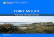 POINT MOLATE · Point Molate has a variety of geologic features, including sloping hills and a small beach area with some public amenities. The southernmost beach area, Point Molate
