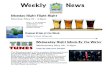 Fareharbor Weekly News Week 1 - imgix · Weekly News Monday Night Flight Night Monday, May 27 - 4-8pm Four - 4 oz samples of delicious craft beer and a watermelon beef brisket snack!