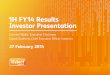 1H FY14 Results For personal use only Investor Presentation2014/02/27  · 1H FY14 Results Investor Presentation Damien Waller, Executive Chairman David Chalmers, Chief Executive Officer