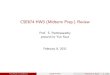 CSE674 HW3 (Midterm Prep.) Reviewweb.cse.ohio-state.edu/~parthasarathy.2/674/HW3-soln.pdf · CSE674 HW3 (Midterm Prep.) Review Prof. S. Parthasarathy prepared by Yiye Ruan February