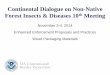Continental Dialogue on Non-Native Forest Insects ... · Forest Insects & Diseases 10th Meeting November 3-4, 2014 Enhanced Enforcement Proposals and Practices Wood Packaging Materials
