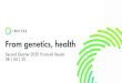 From genetics, health · 2 Safe harbor statement ... Bringing genetics into mainstream medicine 4 Build partnerships with industry peers to increase utilization of genetic testing